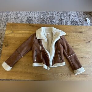 ASTR Brown Shearling Women's Jacket